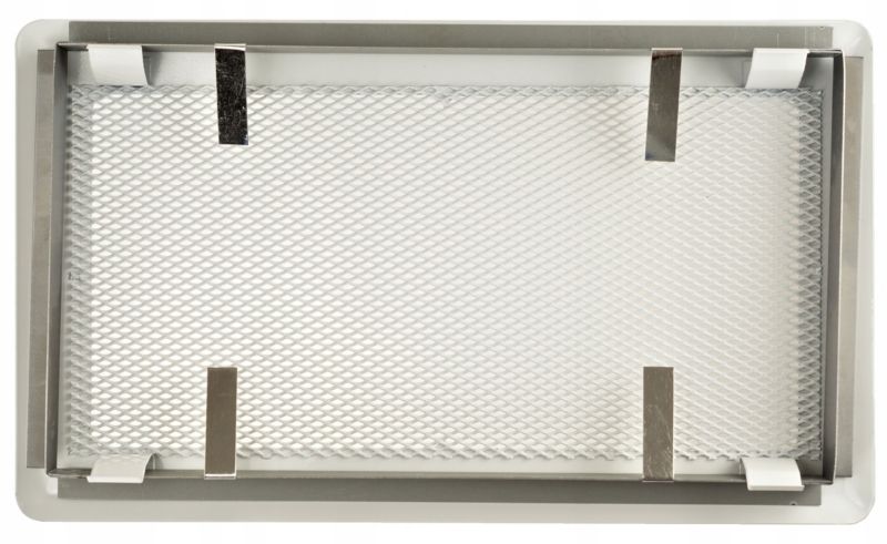 Pejsrist 16x30 cm Hvid Metal