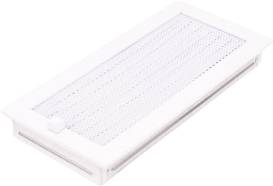 Hvid pejserist med jalousi 17 x 37 cm