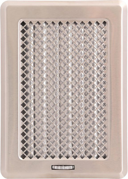 Pejserist KZ3-CM-CH 175x245 mm Børstet Krom med Jalusi
