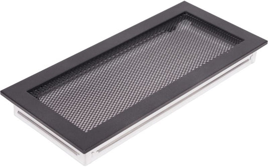 Grafitgrå pejsrist 17 x 37 cm