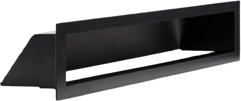Pejsegitter Aero 38x9 cm Sort