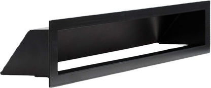Pejsegitter Aero 38x9 cm Sort