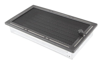 Parkanex Trend pejseventilrist 16 x 32 cm grafit med glimmer