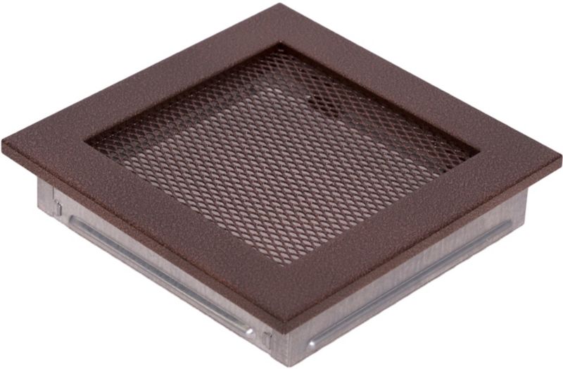 Kaminrist i antik kobber 17 x 17 cm