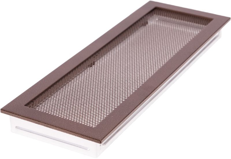 Kaminrist i antik kobber 17 x 49 cm