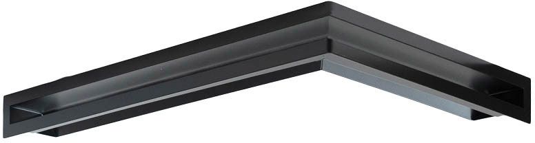 NORDflam Aero ventilationsrist 38 x 58 x 6 cm højre sort