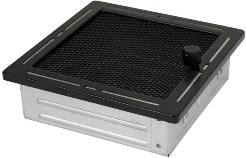 Parkanex Trend rist med jalousi 16 x 16 cm mat-sort