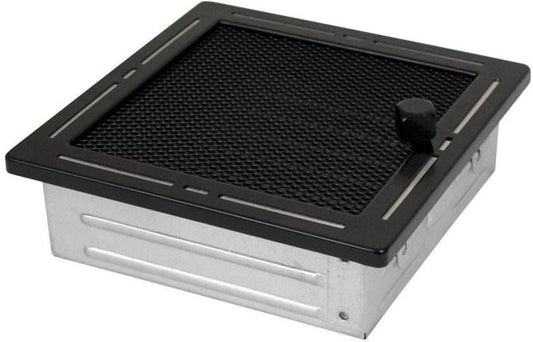 Parkanex Trend rist med jalousi 16 x 16 cm mat-sort