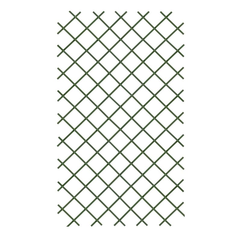 Udvidelig PVC‑gitter 100 x 200 cm grøn