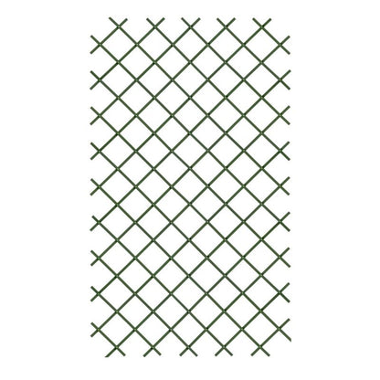 Udvidelig PVC‑gitter 100 x 200 cm grøn