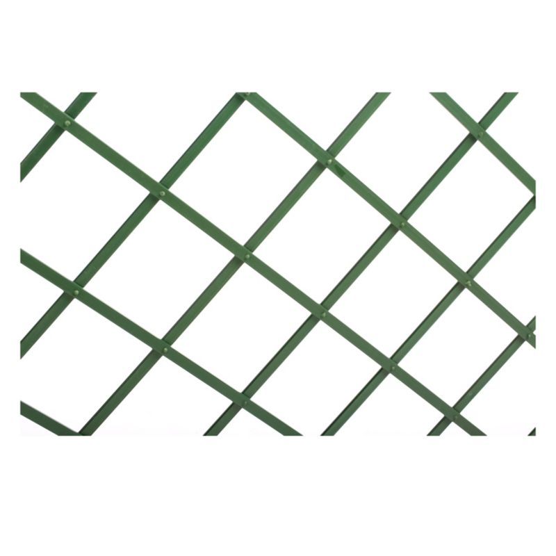Udvidelig PVC‑gitter 100 x 200 cm grøn