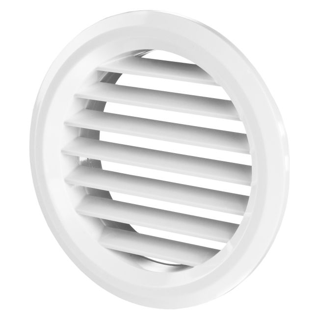 Skrå ventilationsrist Vents Ø 80 mm hvid 2 stk.