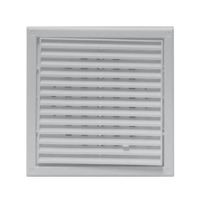 Vents ventilationsrist 187 x 187 mm hvid