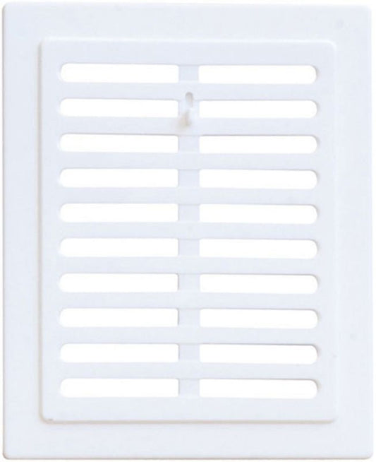 Vents ventilationsrist med justerbar lukning 110 x 140 mm hvid