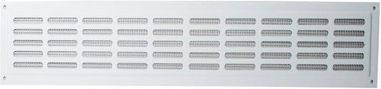 Ventilationsrist med net Vents 474 x 80/10-3 hvid