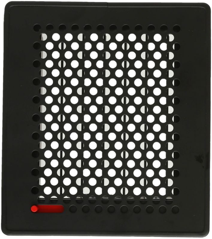 Ventilationsrist med jalousi Darco Trend KRVTZ 190 x 170 mm sort