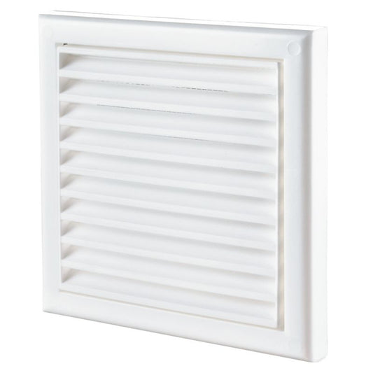 Jalousi-ventilationsrist Vents 154 x 154 mm hvid