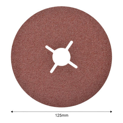 Fiberskive 125 mm Mac Allister P40, 5 stk.