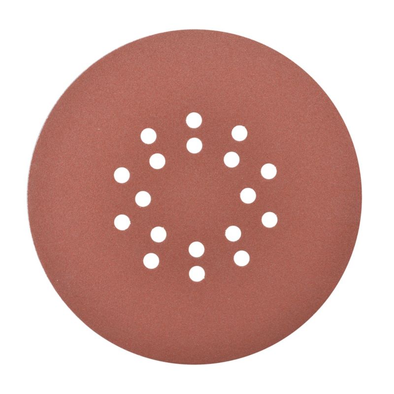 MacAllister velcro-slipskive med huller 225 mm P100, 5 stk.