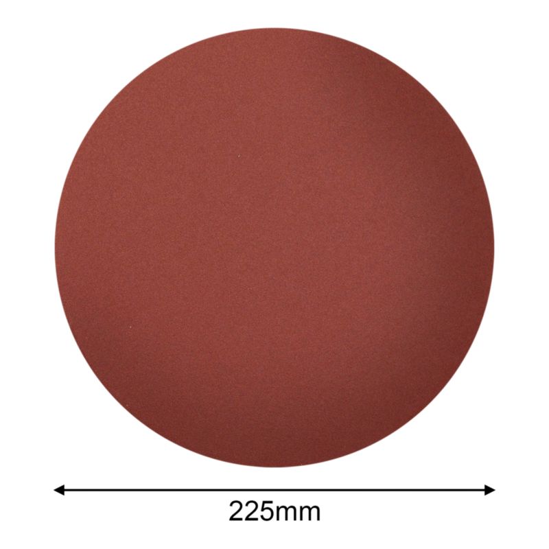 MacAllister velcro-slipskive med huller 225 mm P120