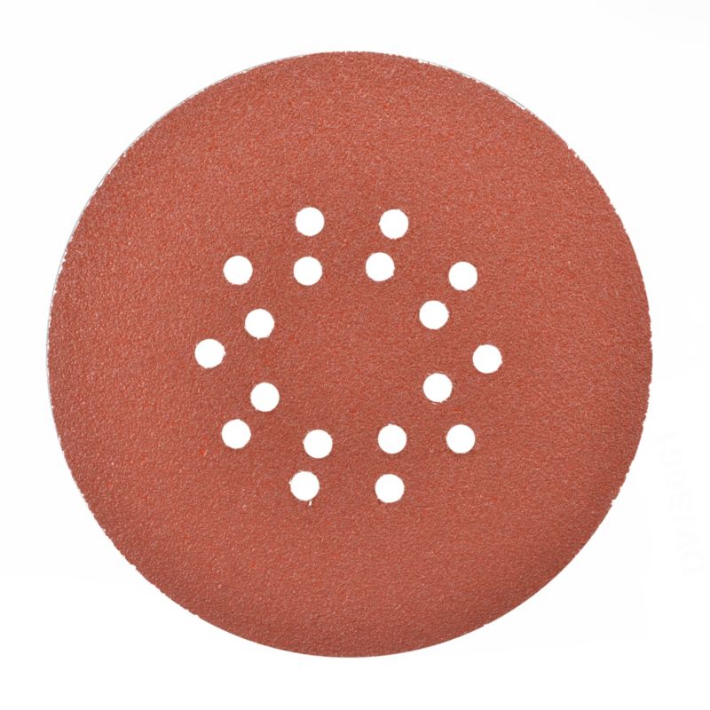 MacAllister velcro slibeskive med huller 225 mm P40, 5 stk.