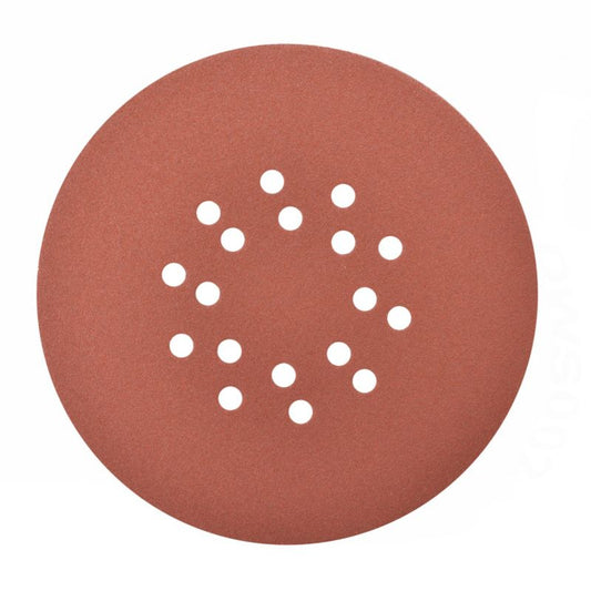 Velcro-slipskive MacAllister med huller 225 mm P80, 5 stk.