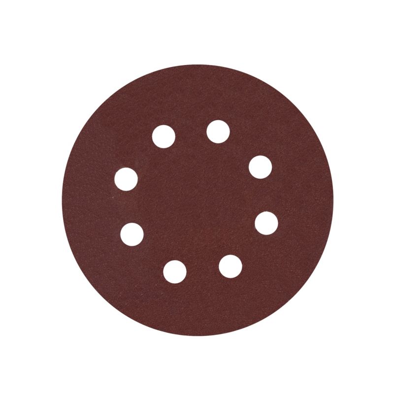 Universal velcro-slipskive 125 mm P240 med huller, 5 stk.