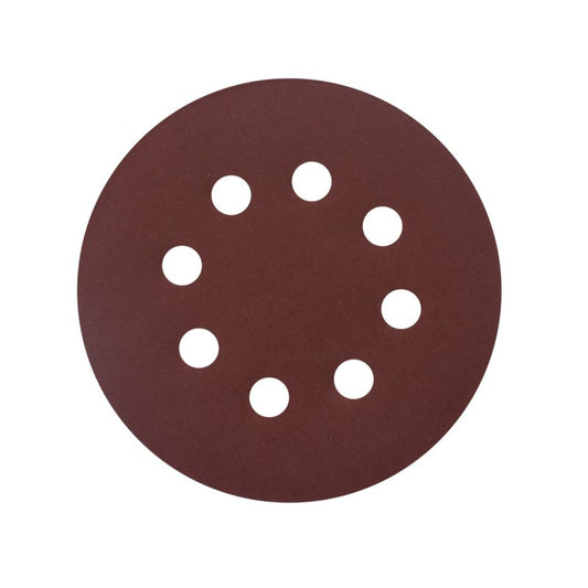 Universal velcro-slipskive 125 mm P320 med huller, 5 stk.