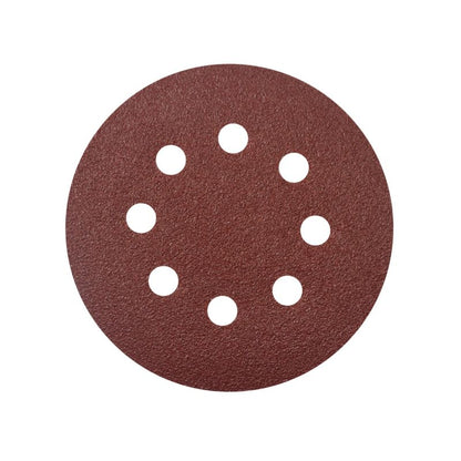Universal velcro-slipskive 125 mm P80 med huller, 5 stk.