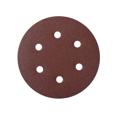 Universal velcro-slipskive 150 mm P120 med huller, 5 stk.