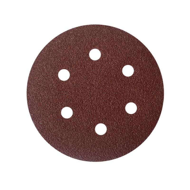 Universal velcro-slipskive 150 mm P40 med huller, 5 stk.