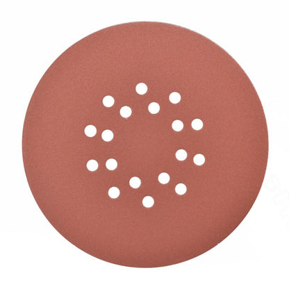 Universal velcro-slipskive 225 mm P120 med huller, 5 stk.