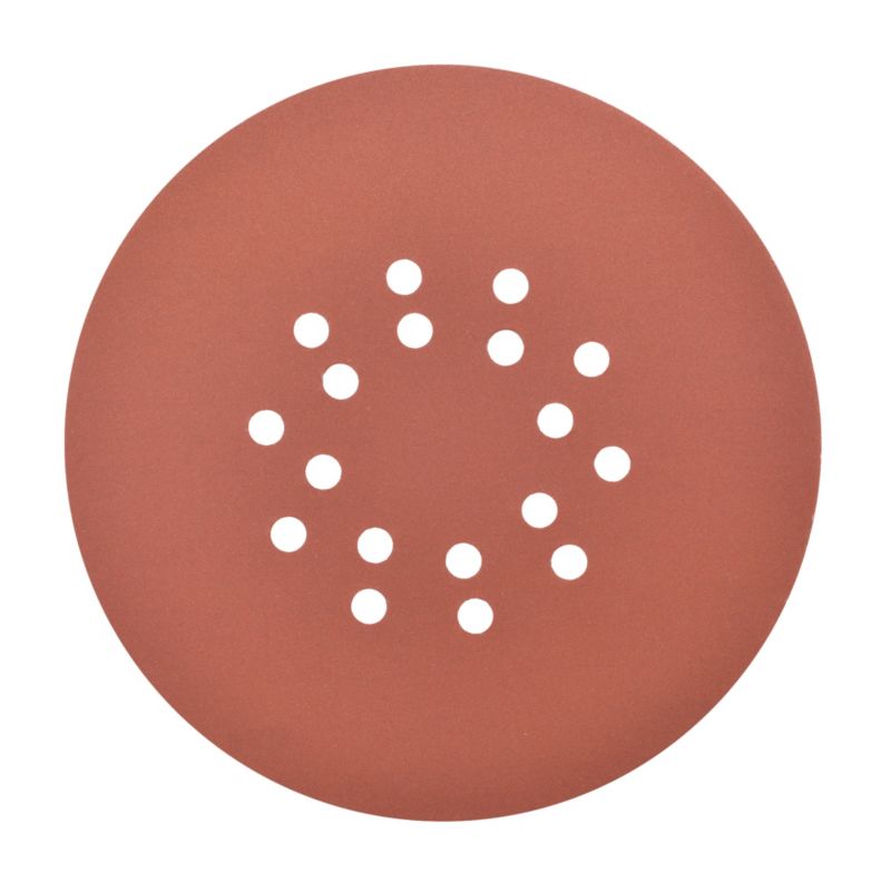 Universal velcro-slipskive 225 mm P240 med huller, 5 stk.