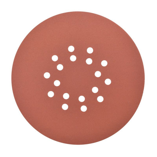 Universal velcro-slipskive 225 mm P240 med huller, 5 stk.