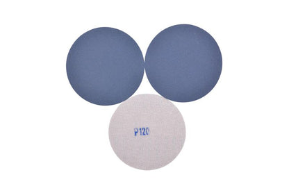 Universal inox velcro-slipskive 125 mm P120, 3 stk.