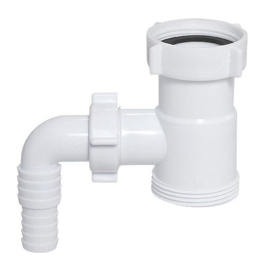 Afgrening med udgang til vaskemaskine/opvaskemaskine 1 1/2" x 1 1/2"