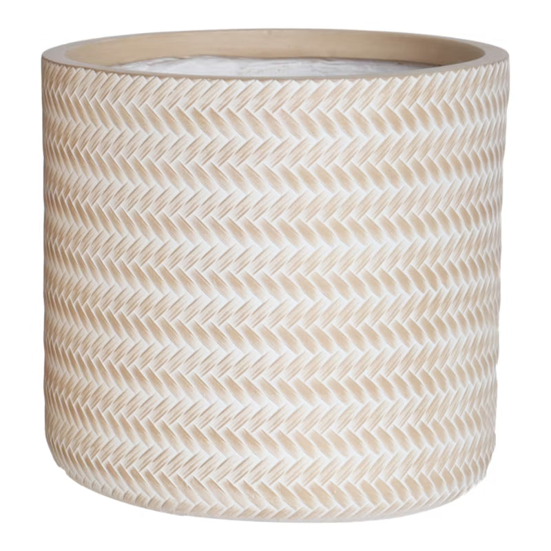 Krukke 27 cm Rattan Beige Fiberler