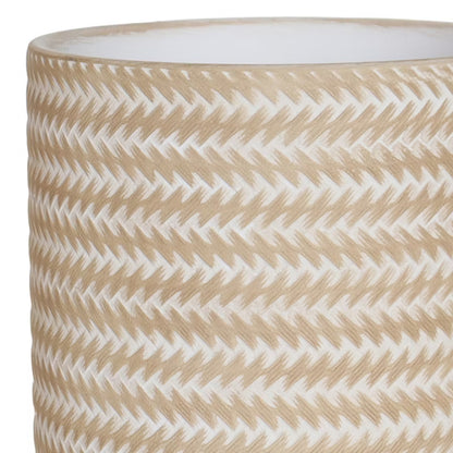 Krukke 27 cm Rattan Beige Fiberler