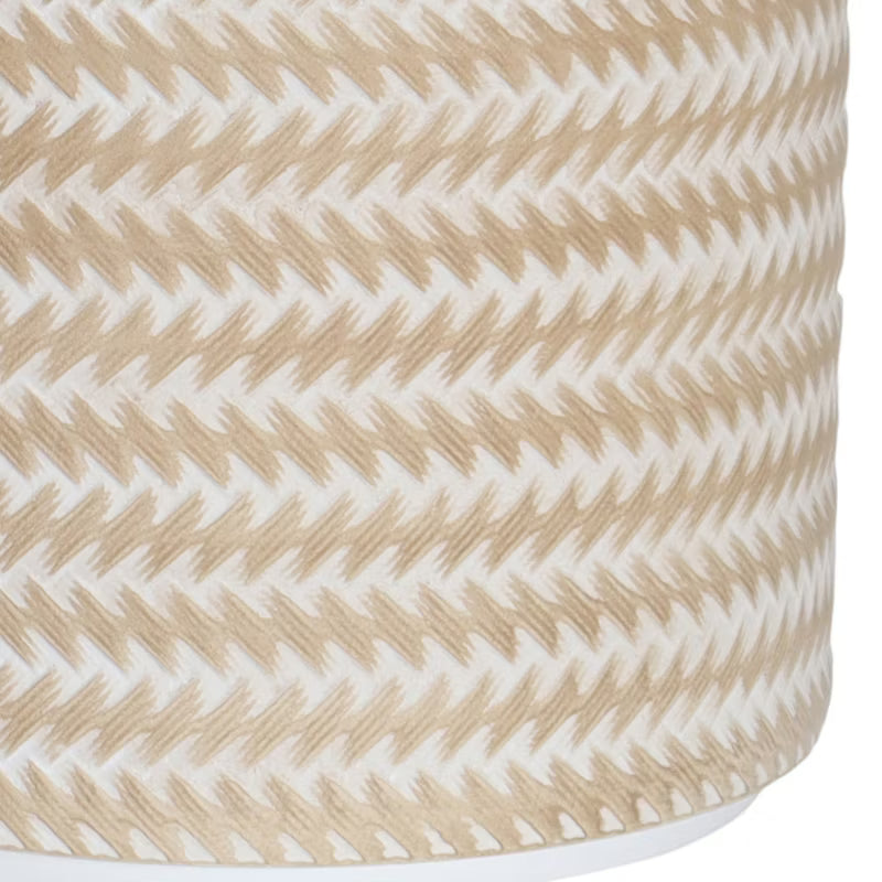 Krukke 27 cm Rattan Beige Fiberler