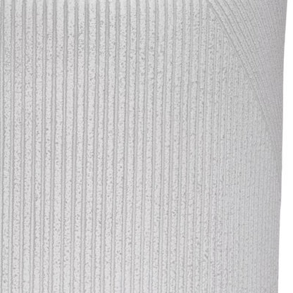 Krukke 30 cm Hvid med Striber