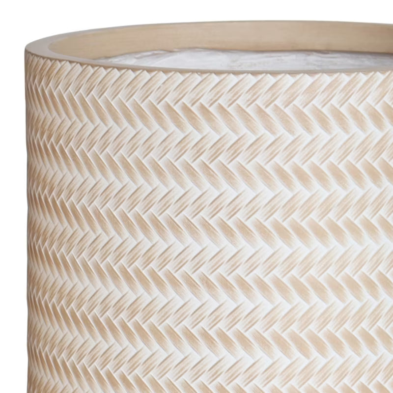 Krukke 30 cm Rattan Look Beige