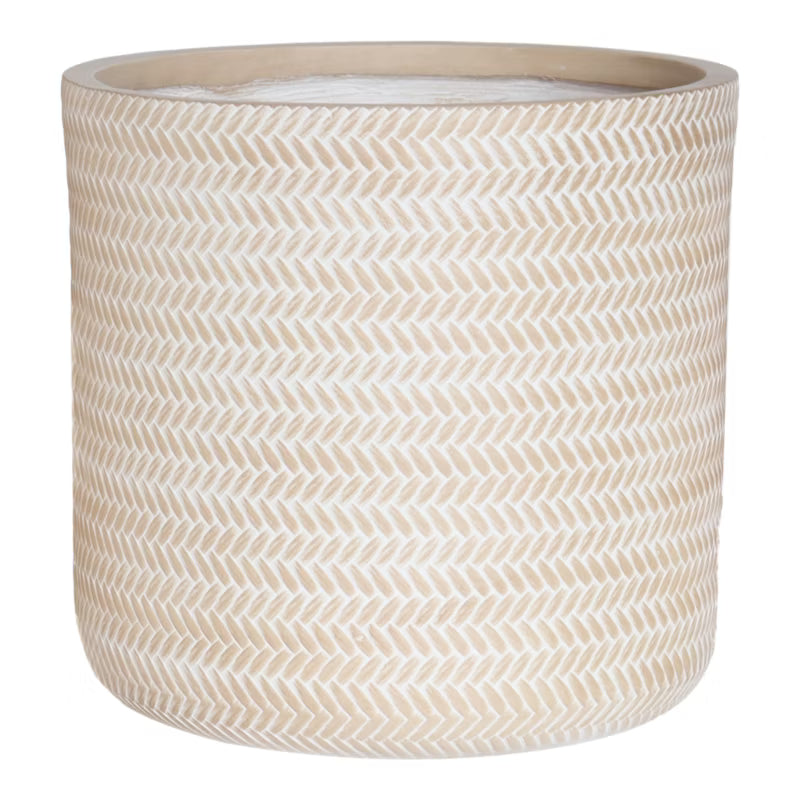 Krukke 36 cm Beige Rattanlook
