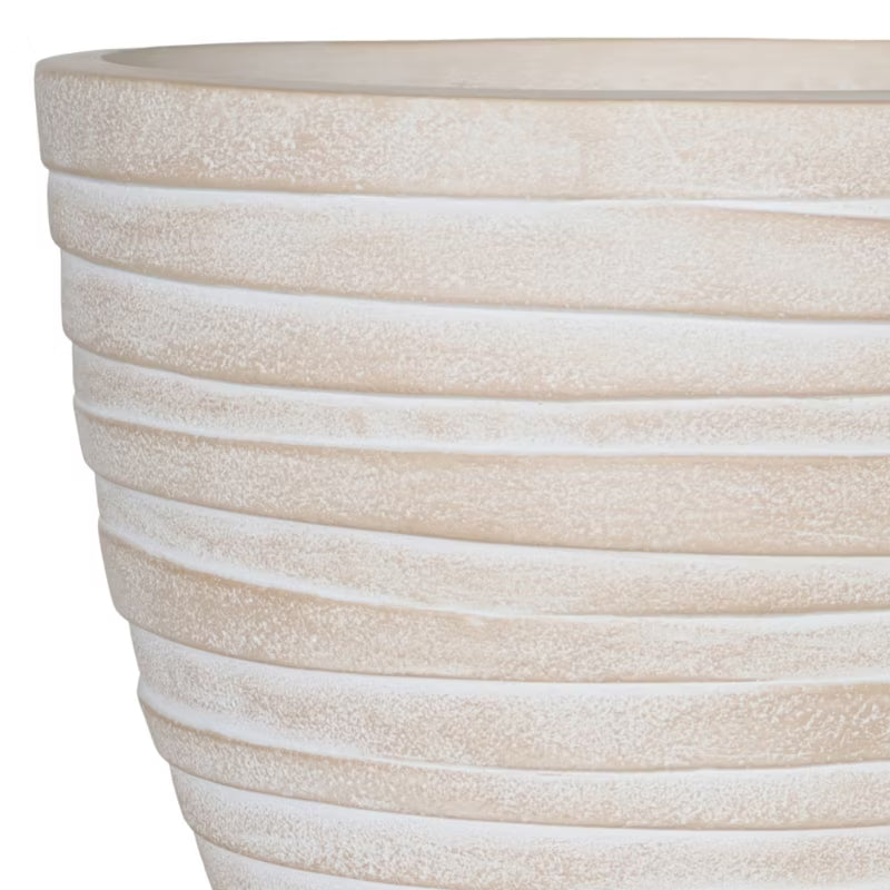 Krukke 37 cm Beige Ler
