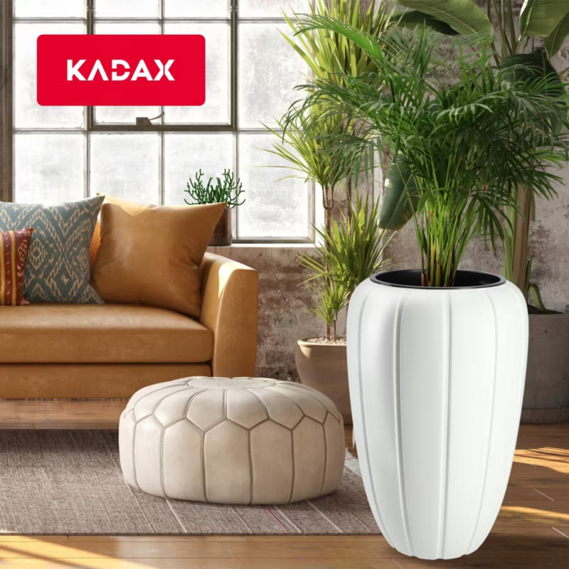 Krukke 3D 60 cm Hvid med Indsats