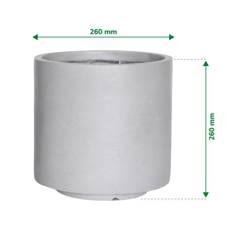 Krukke Betoneffekt 26 cm Grå