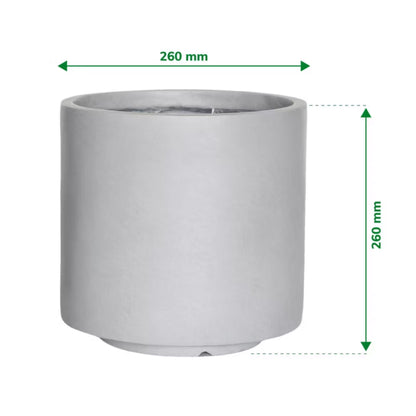 Krukke Betoneffekt 26 cm Grå