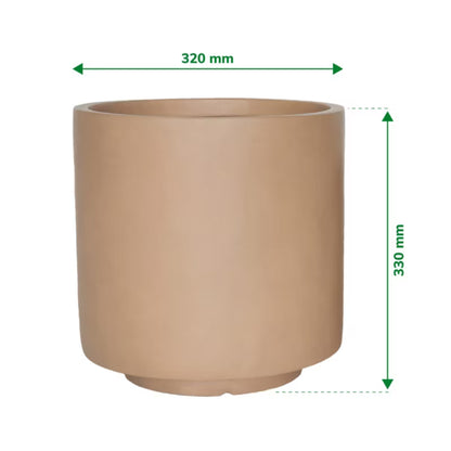 Krukke Cylinder Ø32 cm Brun