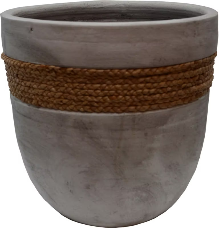 Krukke med Flet Ø36x38 cm Keramik