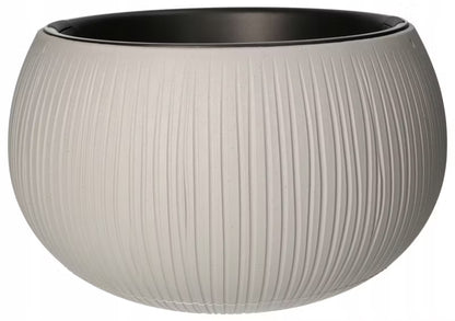 Krukke med Indsats 37x22 cm Betonlook Sort