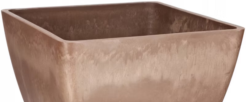 Krukke med Underskål 28 cm Brun Komposit
